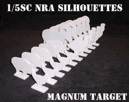 1/5sc. NRA/IHMSA .22LR Rim-fire Animal Knock-down Targets - 20pc. Steel Targets  - £90.93 GBP