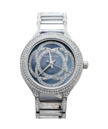 Michael Kors MK3480 Kerry Ladies Silver Mother Of Pearl Dial Chrono Watch + Bag - $177.99