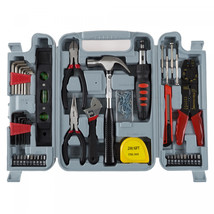 130-Piece Home Repair Tool Set Beginners Household Hand Tools Kit Storage Case - £38.78 GBP