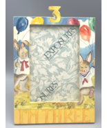 Vintage Exposures Picture Frame Age 3 Birthday 4x6 Photo I&#39;m Three Bunny... - $22.43 CAD