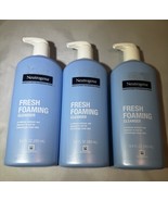 Neutrogena FRESH FOAMING CLEANSER Makeup Remover LOT OF 3 LARGE 9.6oz BR... - $64.00