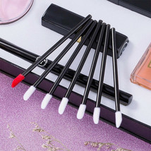 TECHTONGDA 50Pcs/box Disposable Lip Gloss Brushes Cotton Wands for Makeup Newest - £7.98 GBP