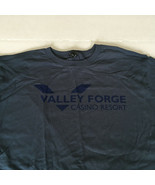 Valley Forge casino resort promotional T Shirt blue size large  cotton f... - $26.96 CAD