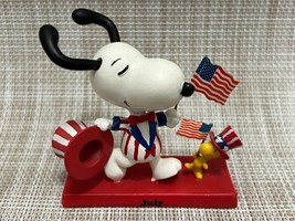 Snoopy Peanuts Bradford Exchange July Patriotic Perpetual Calendar Figure - $31.92