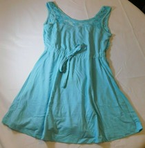 Pacific Beach Women&#39;s Beach Cover Up Sleeveless Dress Aqua 237214PB S Small NWT - £18.19 GBP