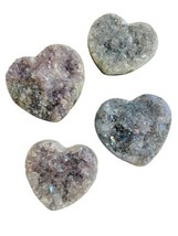 Angel Aura Crystal Mini Hearts Set Of 4 - £29.88 GBP