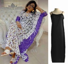 New  Stylish Dashiki Abaya Plus Free Size Maxi Dresses + Inside 2 Piece Print Co - £99.41 GBP