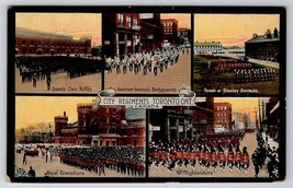 Canada City Regiments Toronto Ontario Multi View Postcard Y30 - £11.54 GBP