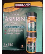 Kirkland Low Dose Aspirin 81 mg 2 x 365 Tablets Enteric Coated (Exp:03/2... - $14.85