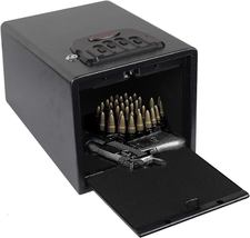 Metal Gun Safe Smart Quick Access Handgun Pistol Storage Security Steel LockBox  - £84.32 GBP