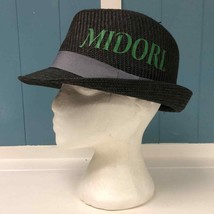 Midori Straw Fidora Hat Band For Men Drink Smart liquor brand - £21.10 GBP