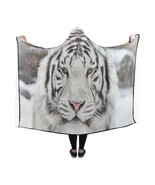 Siberian Tiger Hooded Blanket 60&quot; x 50&quot; - $74.70 CAD
