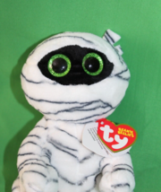 Ty Beanie Boo&#39;s Tatters Stuffed Animal Mummy Halloween Beanie Babie - $19.79