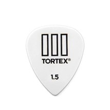 Jim Dunlop 462P150 Tortex III 1.50 Player Guitar Pick - White (Pack of 12)  - $68.00