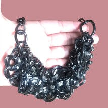 Kenneth Cole New York Gunmetal Chunky Necklace - £28.77 GBP