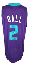 Lamelo Bola Charlotte Firmado Violeta Camiseta de Baloncesto JSA - £231.32 GBP