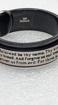 Inox Jewelry  Black Stainless Steel Lord&#39;s Prayer Spinner Ring Size 6 New - £11.87 GBP