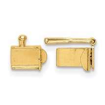 14K Gold Fold Over Clasp 6.7mm - £133.35 GBP