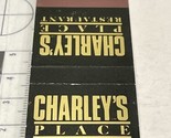 Vintage Matchbook Cover  Charley’s Place Restaurant West Hartford, CT gmg - £9.92 GBP