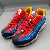Nike Air Max 95 GS Sneaker Shoes Youth 4Y Crimson Blue Spider-Man AV2289... - $46.44