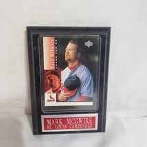 Mark McGwire Chase for 62 Card #2 Baseball Card and Plaque Mount - £7.66 GBP