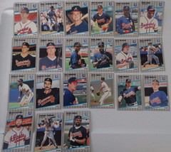 1989 Fleer Atlanta Braves Team Set Of 21 Baseball Cards - £3.14 GBP