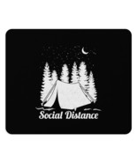 Personalized Mousepad with Black &amp; White Tent Print: Social Distance - $17.51