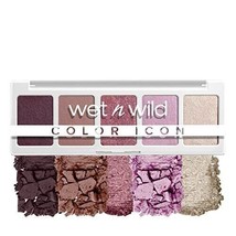 wet n wild Color Icon Eyeshadow Makeup 5 Pan Palette, Purple Petalette, Matte, - £2.35 GBP