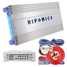 Hifonics BG-1600.4 4 Channels Super Class A/B 1600 Watt Car Amp + 4 Ch Amp Kit - £253.16 GBP