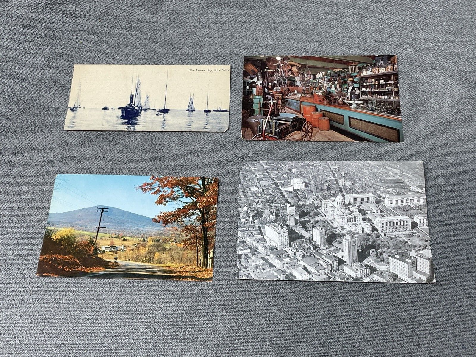 Vintage Lot of 4 New York Pennsylvania Postcards Paper Ephemera Souvenir... - $9.89