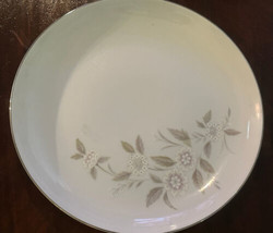 Mikasa Georgina Chop Plate Round Platter  Vintage 12-1/4&quot;  Silver Trim J... - $31.00