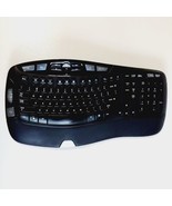 Logitech Cordless Desktop Wave Ergonomic Keyboard LX8 LASER Mouse for Parts - £8.52 GBP