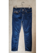 Seven 7 Jeans Size 8 Womens Skinny Blue Dark Wash Stretch 28 inseam - £15.63 GBP