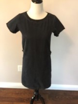 A.P.C. Rue Madame Paris Chambray Denim Dress Gray Short Sleeve Shift Dress SZ XS - $127.71