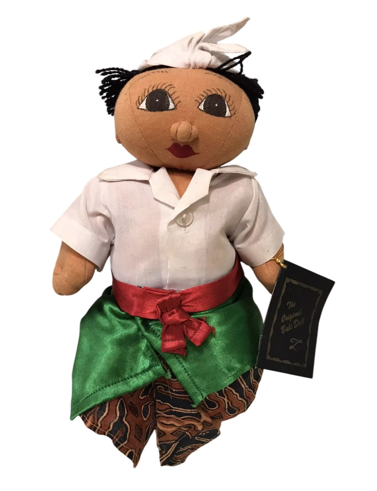 The Original Bali Doll Handmade Cloth With Balenese Language Story Booklet - $29.95