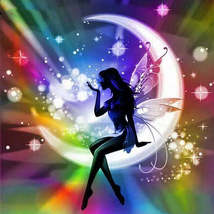 Diamond painting .Moon Fairy Tale .  Embroidery Cross Stitch 5D Decoration Gift - £11.73 GBP+