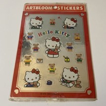 Vintage Sanrio 1976 1992 Hello Kitty &amp; Bear Artbloom Stickers - £14.15 GBP