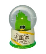 Hallmark Wizard Of Oz Water Snow Globe 5&quot; Emerald City Dorothy Scarecrow... - $34.97