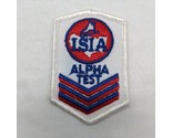 Vintage ISIA Alpha Test Embroidered Iron On Patch 3&quot; - £12.56 GBP