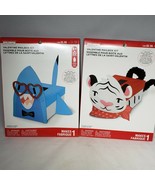 Set of 2: Shark and Tiger Valentines Mailbox Craft Kits Card Decorations - £3.99 GBP