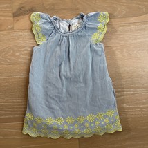 Kate Spade Little Girl&#39;s Blue White Striped Scalloped Hem Dress sz 2 - $552.28 MXN
