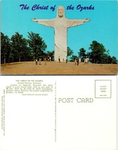 Arkansas Eureka Springs Christ Ozarks Statue Magnetic Mountain Vintage Postcard - £7.34 GBP