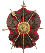 Vintage PHILIPPINES Weapons Family Coat of Arms Crest wall mount display  - $69.29