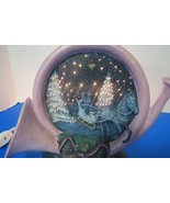 Christmas Hand Made Hand Painted Musical Horn Night Light Sleigh Ride 7.... - £16.76 GBP