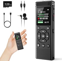 136Gb Digital Voice Recorder With Playback,9000 Hours Audio Recording - $51.93