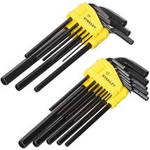STANLEY Hex Key Set, Long Arm, SAE &amp; MM, 22-Piece (85-753) - $34.99
