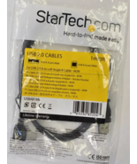 Startech USB 2.0 Cable to Left Angle B 3&#39; Black 4 Pin Male - $6.92