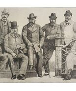 1912 Albert Edward Prince Of Wales And A Group of His Friends Print Ephe... - $30.45 CAD