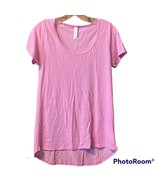 XXS LuLaRoe Shirt Pink Pinstripe Womens Polyester Blend Machine Wash - £7.90 GBP