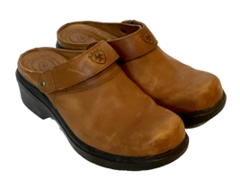Women&#39;s Ariat Brown Leather Clogs Size 8B - £30.01 GBP